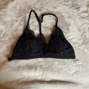 Victoria's Secret Black Lace Triangle Bra